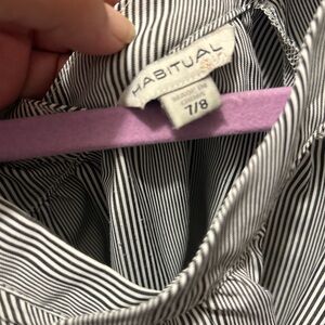 Habitual Monochrome Striped Blouse